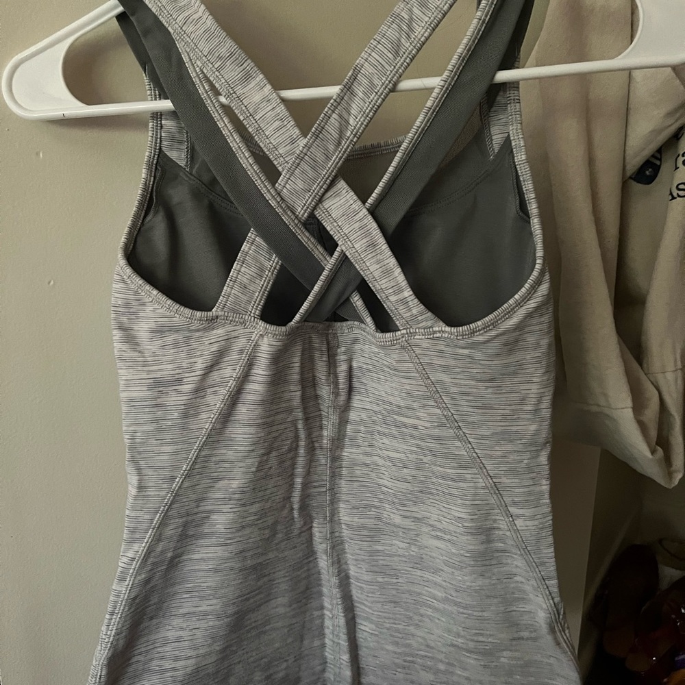 Gray Strappy Lululemon Tank Top